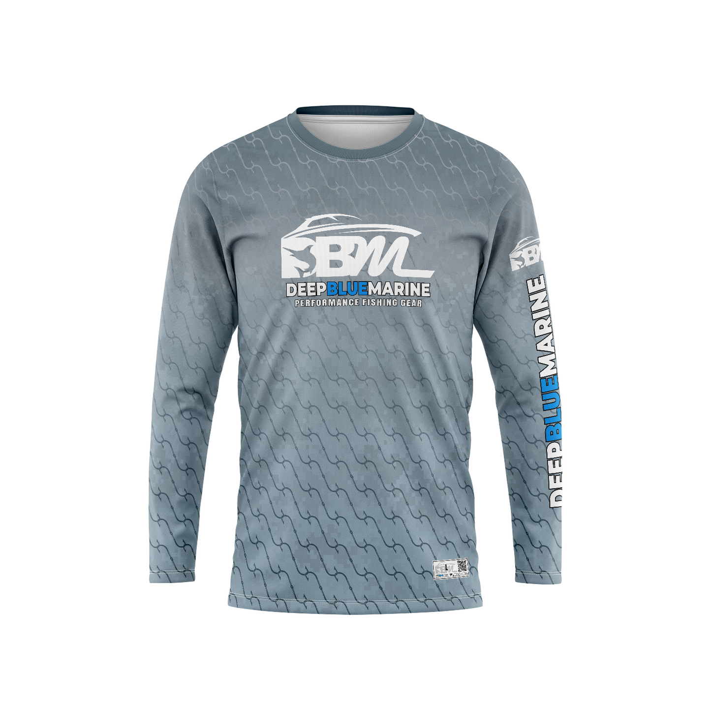 DBM GRAY HOOKS LONG SLEEVE PERFORMANCE SHIRT