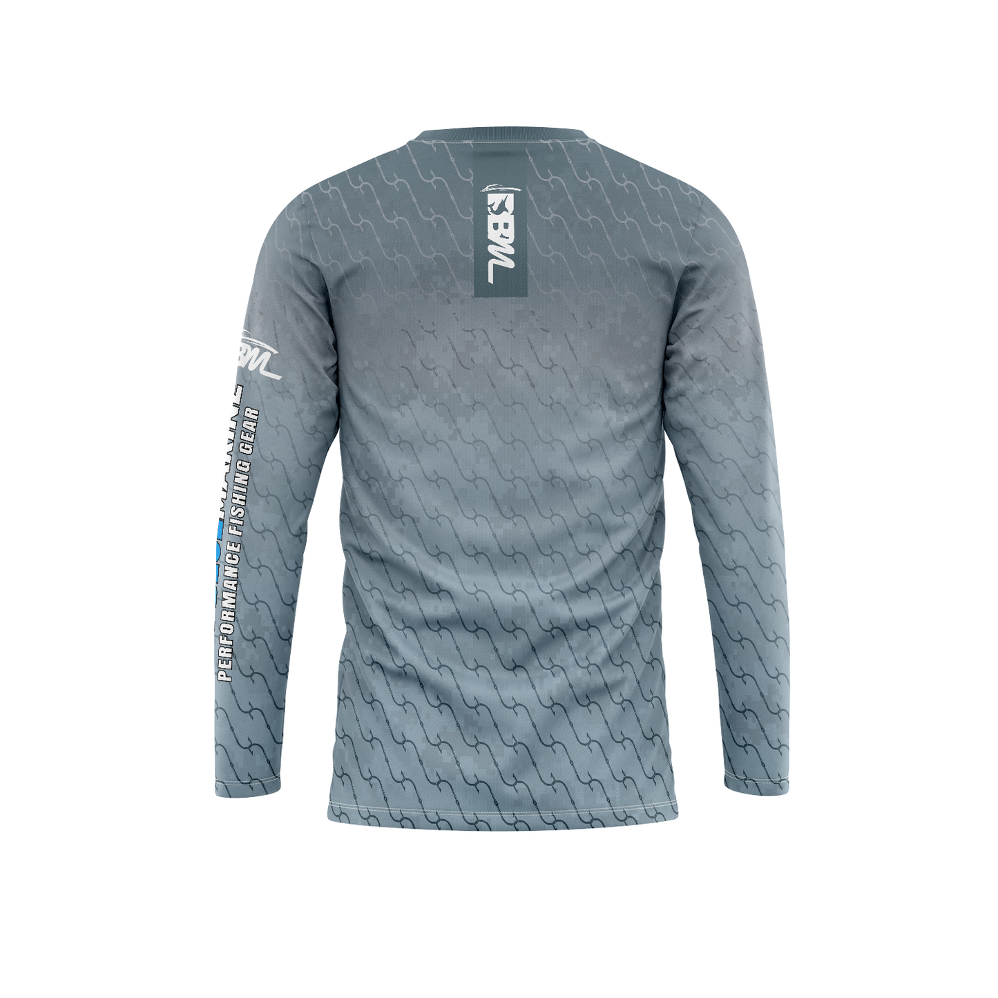 DBM GRAY HOOKS LONG SLEEVE PERFORMANCE SHIRT