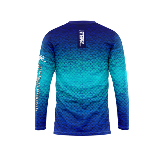 DBM BLUE GREEN LONG SLEEVE PERFORMANCE SHIRT