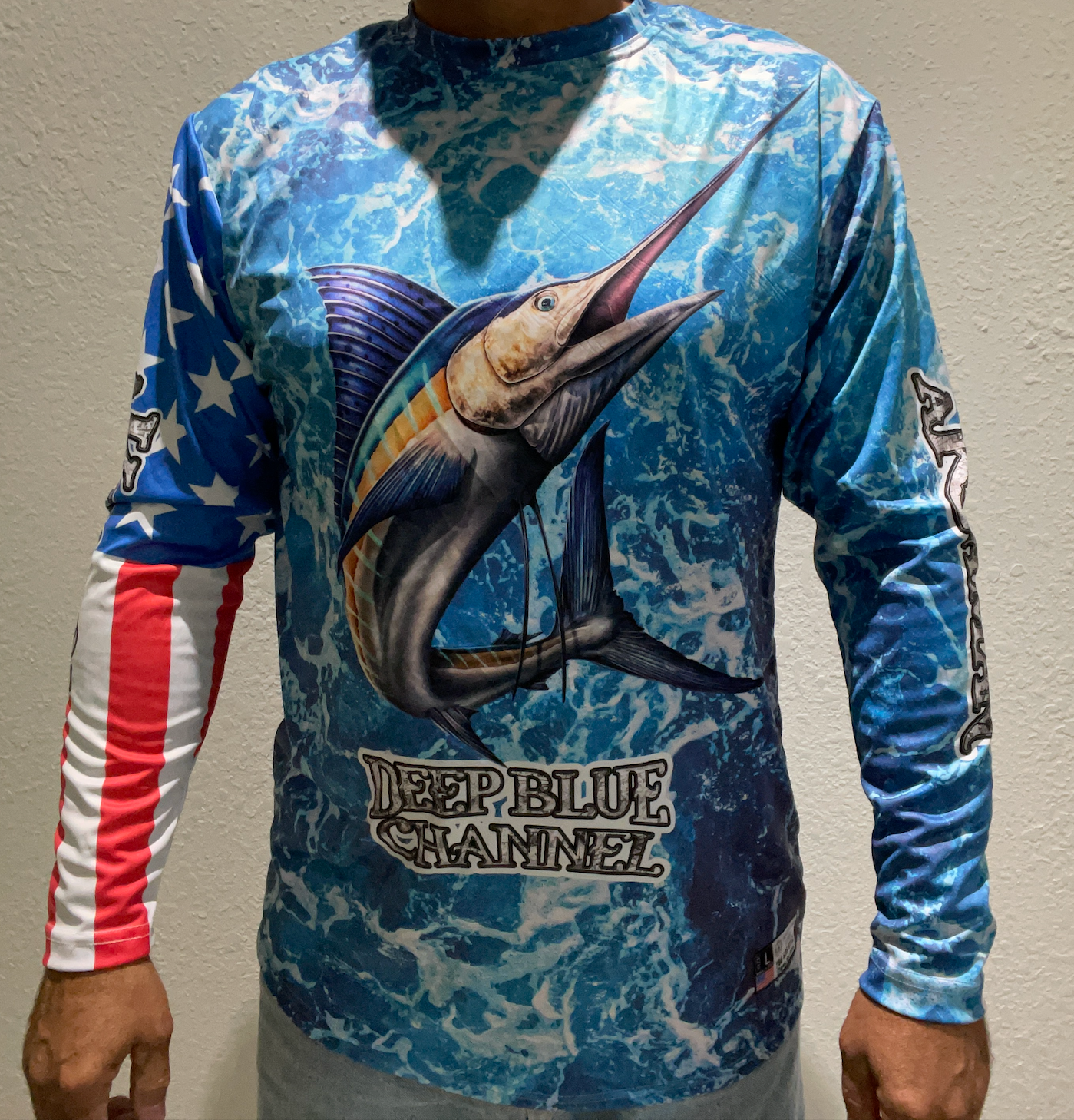 DBM BLUE MARLIN LONG SLEEVE PERFORMANCE SHIRT